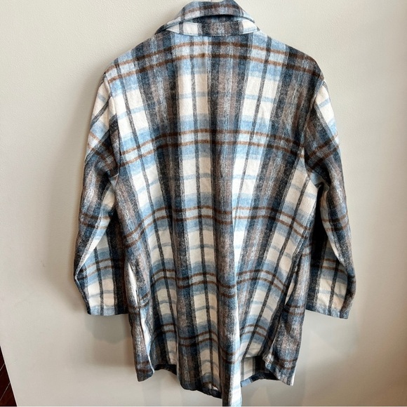Melloday Plaid Shacket Longline Jacket size 2X - Picture 6 of 11
